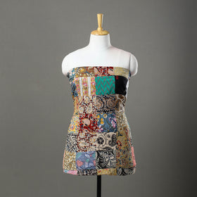 Multicolor - handcrafted patchwork cotton unstitched kurta