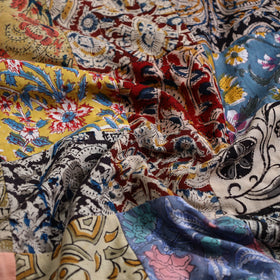 Multicolor - handcrafted patchwork cotton unstitched kurta