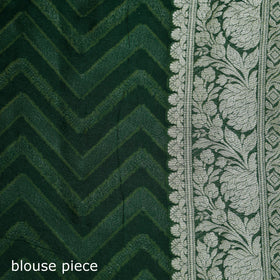 Banarasi Pure Handwoven Georgette Meena Buti Zari Jaal Work Saree 09