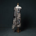 Indonesian Hand Batik Print Cotton 3pc Unstitched Dress Material Suit Set 07