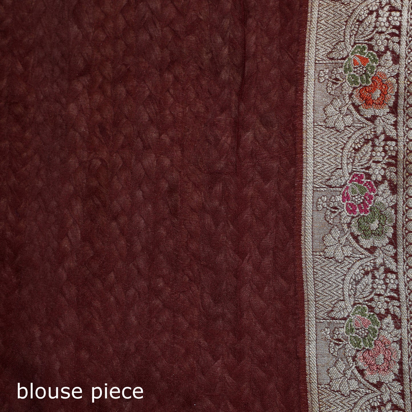 Banarasi Pure Handwoven Georgette Meena Buti Zari Jaal Work Saree 13