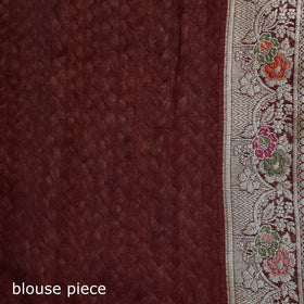 Banarasi Pure Handwoven Georgette Meena Buti Zari Jaal Work Saree 13
