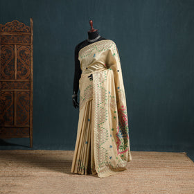 Hand Embroidered Silk Saree 36