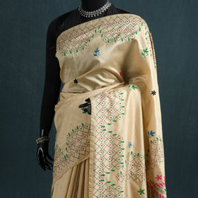 Hand Embroidered Silk Saree 36