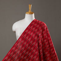 Red - Handloom Cotton Pochampally Ikat Fabric 19