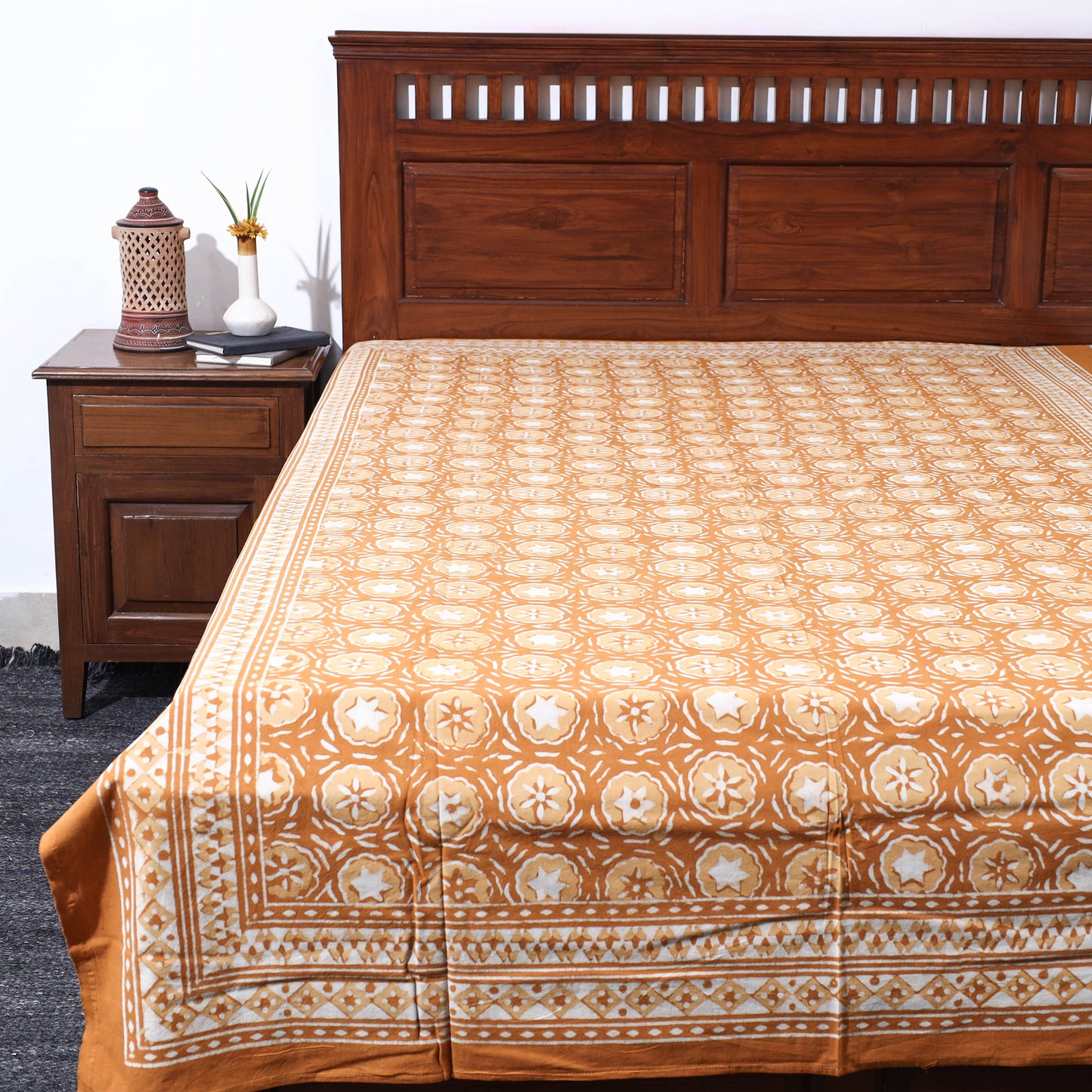 bagru single bed cover