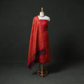 Pure Handloom Tussar Silk Hand Block Print Unstitched Dress Material: Kurta with Dupatta 06