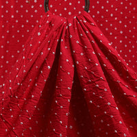 Red - Kutch Tie-Dye Cotton Bandhani Fabric 01