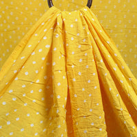 Yellow - Kutch Tie-Dye Cotton Bandhani Fabric 09