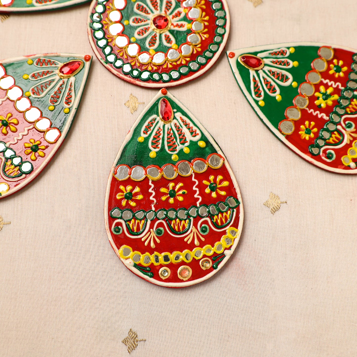 Flower Rangoli - Hand Painted Beadwork Home Decor Items 14