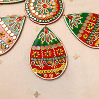 Flower Rangoli - Hand Painted Beadwork Home Decor Items 14