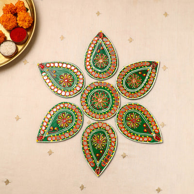 Flower Rangoli - Hand Painted Beadwork Home Decor Items 15