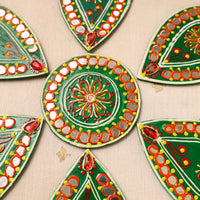 Flower Rangoli - Hand Painted Beadwork Home Decor Items 15