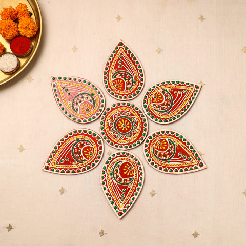 Flower Rangoli - Hand Painted Beadwork Home Decor Items 16