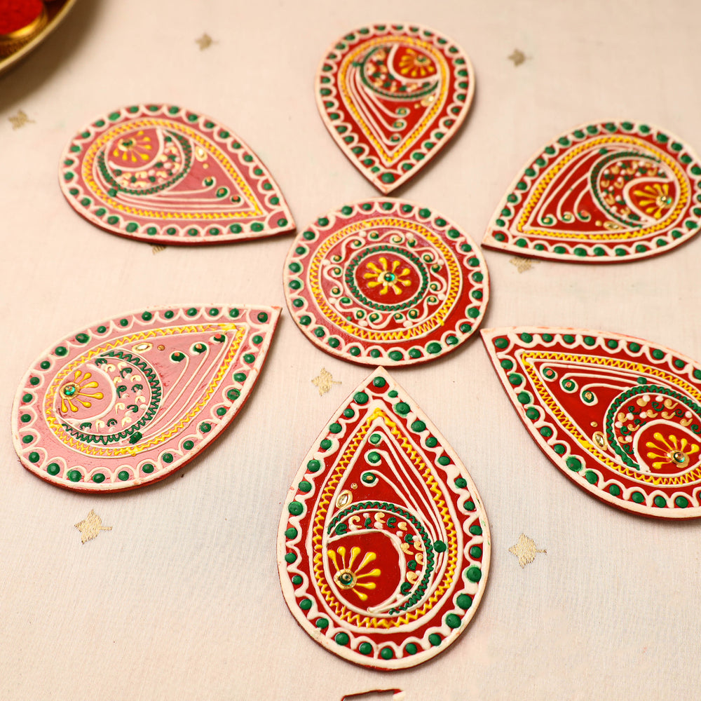 Flower Rangoli - Hand Painted Beadwork Home Decor Items 16