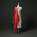 Sanganeri Hand Block Print Cotton 2pc Unstitched Dress Material Kurta Set with Jewellery 02