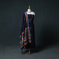 Kutch Bhujodi Handwoven Kala Cotton 3pc Unstitched Dress Material Suit Set 04