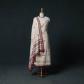 Kutch Handwoven Mirror Work Kala Cotton 3pc Unstitched Dress Material Suit Set 06