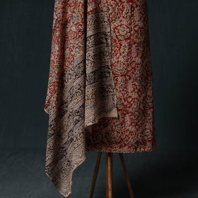 Pedana Hand Block Print Natural Dyed Cotton Kalamkari Unstitched Dress Material Kurta Set 01