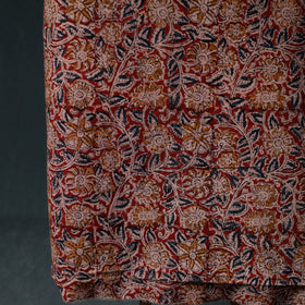 Pedana Hand Block Print Natural Dyed Cotton Kalamkari Unstitched Dress Material Kurta Set 03