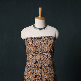 Pedana Hand Block Print Natural Dyed Cotton Kalamkari Unstitched Dress Material Kurta Set 06