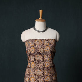 Pedana Hand Block Print Natural Dyed Cotton Kalamkari Unstitched Dress Material Kurta Set 07