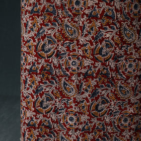 Pedana Hand Block Print Natural Dyed Cotton Kalamkari Unstitched Dress Material Kurta Set 09