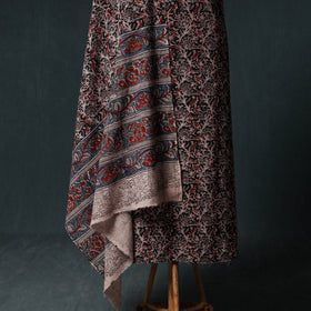 Pedana Hand Block Print Natural Dyed Cotton Kalamkari Unstitched Dress Material Kurta Set 10