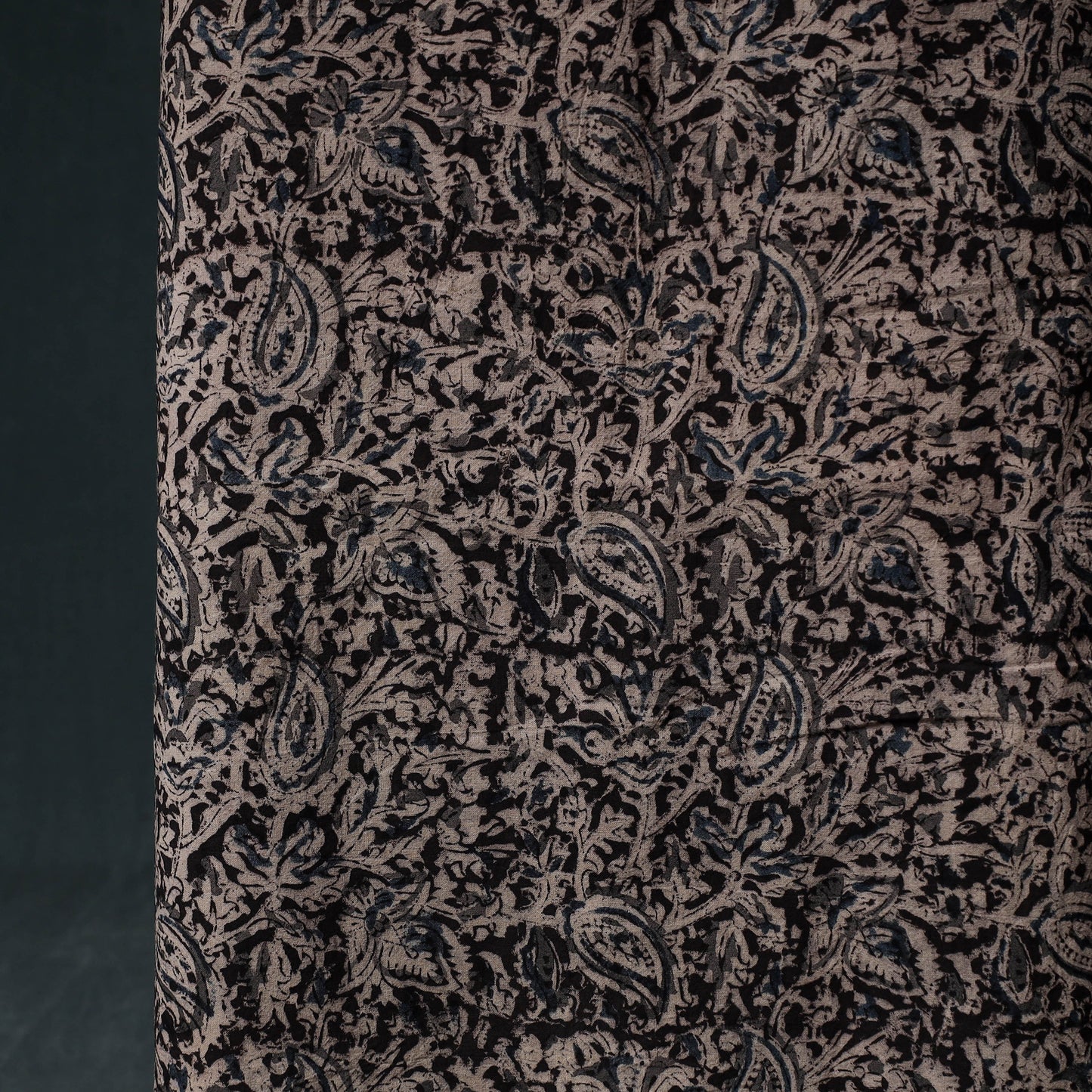 Pedana Hand Block Print Natural Dyed Cotton Kalamkari Unstitched Dress Material Kurta Set 12