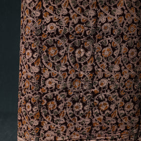Pedana Hand Block Print Natural Dyed Cotton Kalamkari Unstitched Dress Material Kurta Set 17