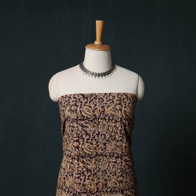 Pedana Hand Block Print Natural Dyed Cotton Kalamkari Unstitched Dress Material Kurta Set 18