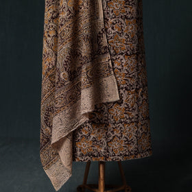Pedana Hand Block Print Natural Dyed Cotton Kalamkari Unstitched Dress Material Kurta Set 19