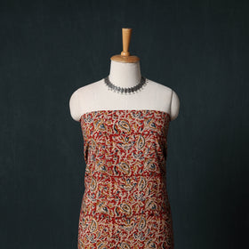 Pedana Hand Block Print Natural Dyed Cotton Kalamkari Unstitched Dress Material Kurta Set 21