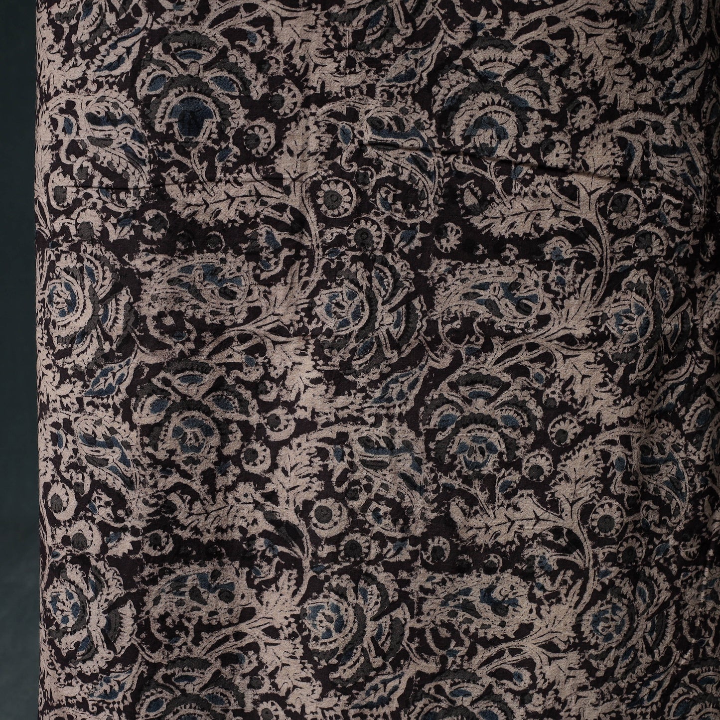 Pedana Hand Block Print Natural Dyed Cotton Kalamkari Unstitched Dress Material Kurta Set 23