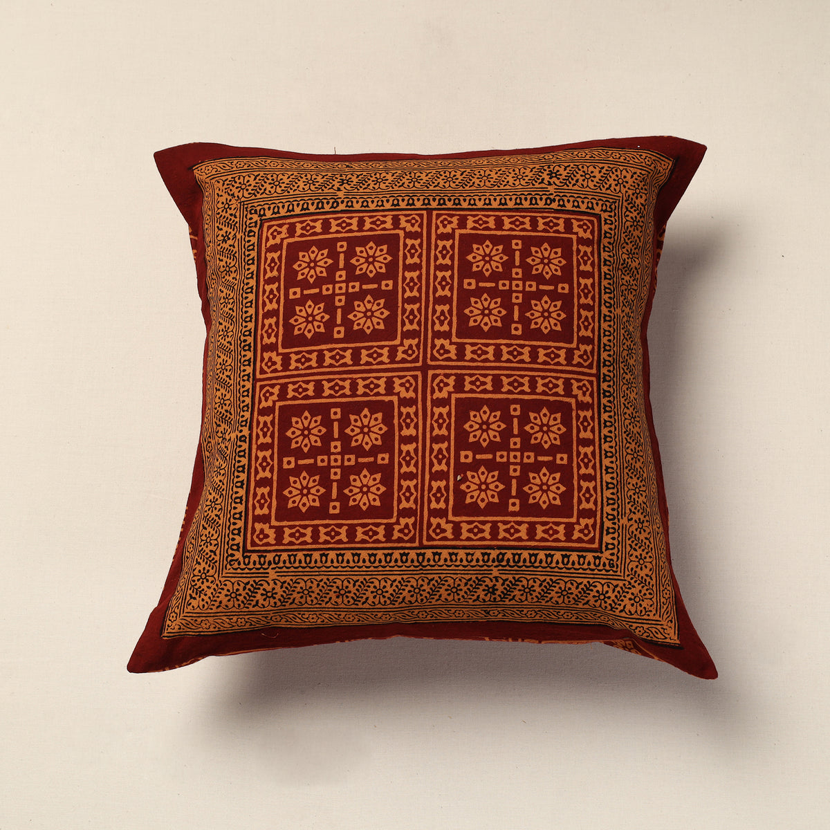 Block Printed Cushion Cover 