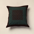Green Bagh Block Printed Cotton Cushion Cover