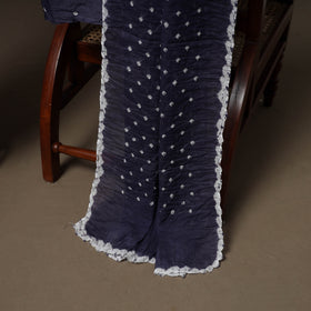 Kutch Bandhani Sequin Work Satin Cotton Unstitched Dress Material: Kurta, Bottom & Dupatta 07