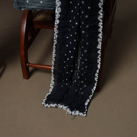 Kutch Bandhani Sequin Work Satin Cotton Unstitched Dress Material: Kurta, Bottom & Dupatta 14