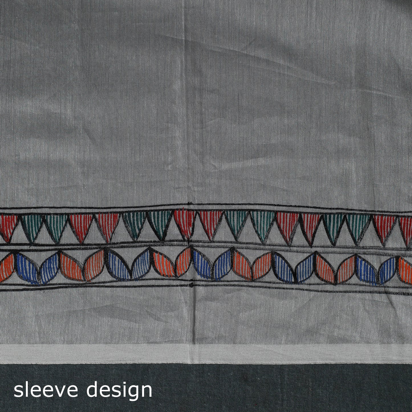 Madhubani Handpainted Chanderi Silk 2pc Unstitched Dress Material Kurta Set 17