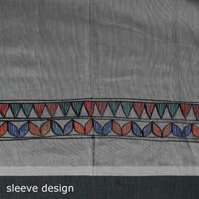 Madhubani Handpainted Chanderi Silk 2pc Unstitched Dress Material Kurta Set 17