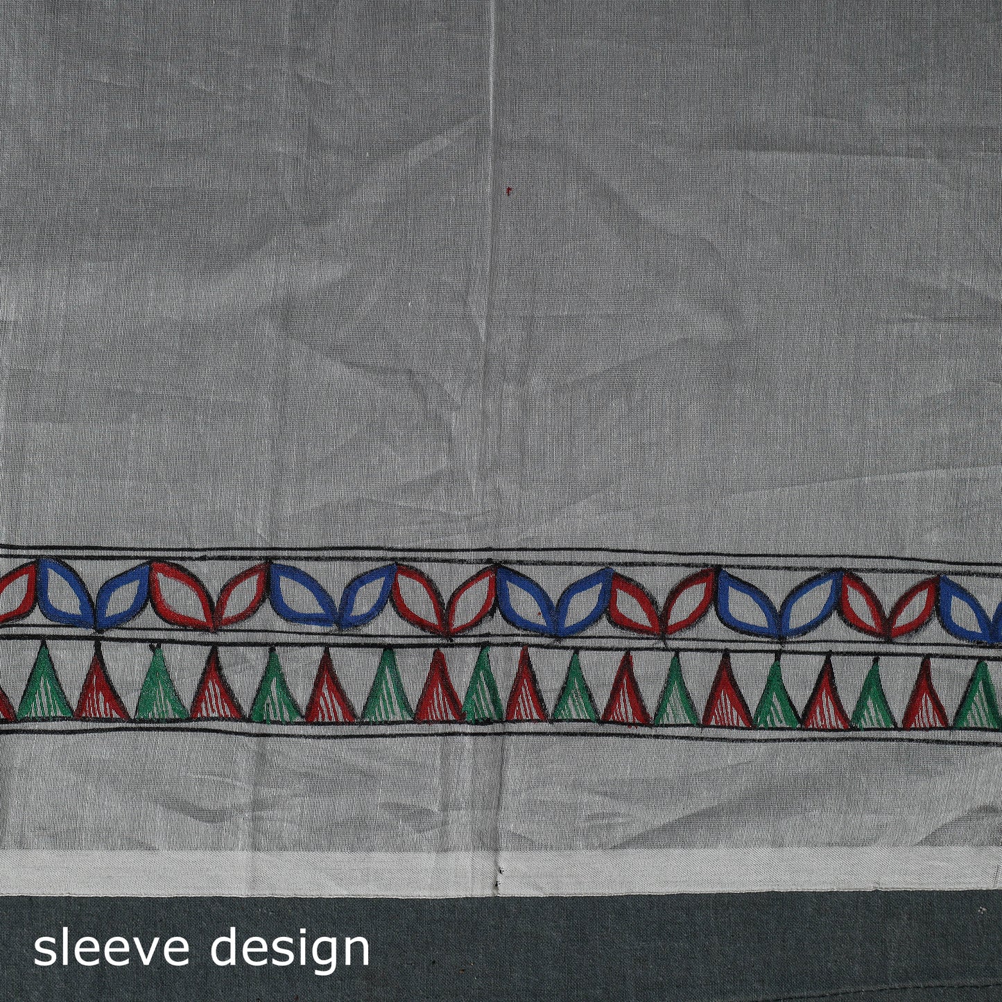 Madhubani Handpainted Chanderi Silk 2pc Unstitched Dress Material Kurta Set 18