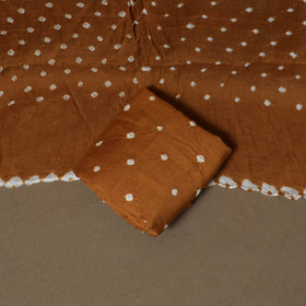 Kutch Bandhani Sequin Work Satin Cotton Unstitched Dress Material: Kurta, Bottom & Dupatta 19
