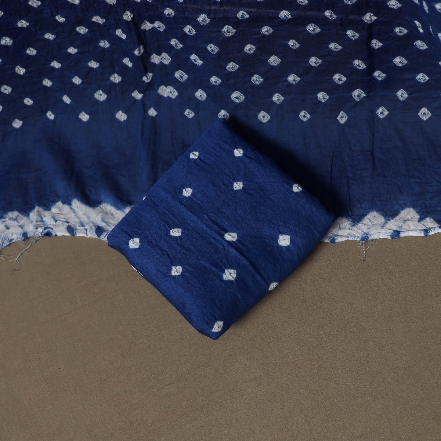 Kutch Bandhani Sequin Work Satin Cotton Unstitched Dress Material: Kurta, Bottom & Dupatta 20