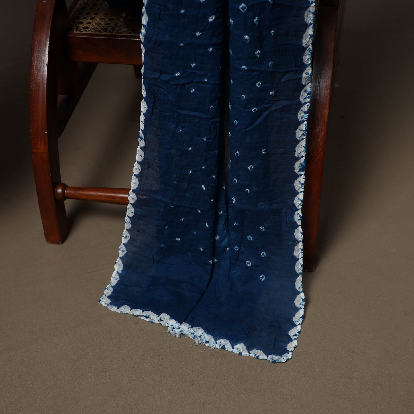 Kutch Bandhani Sequin Work Satin Cotton Unstitched Dress Material: Kurta, Bottom & Dupatta 22