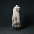 Madhubani Handpainted Chanderi Silk 2pc Unstitched Dress Material Kurta Set 26