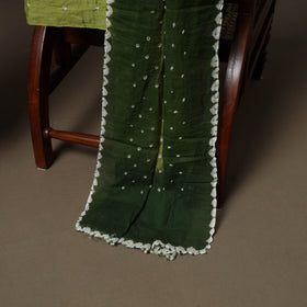 Kutch Bandhani Sequin Work Satin Cotton Unstitched Dress Material: Kurta, Bottom & Dupatta 25
