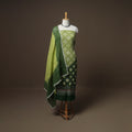 Kutch Bandhani Sequin Work Satin Cotton Unstitched Dress Material: Kurta, Bottom & Dupatta 25