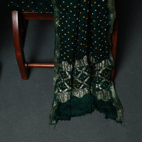 Kutch Bandhani Tie-Dye Modal Silk 3pc Unstitched Dress Material Suit Set 05