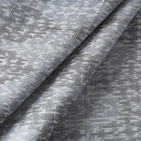 Grey - Pure Handloom Raw Silk Pochampally Ikat Fabric 09