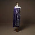 Kutch Bandhani Sequin & Mirror Work Satin Cotton Unstitched Dress Material: Kurta, Bottom & Dupatta 33